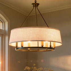 Urban Ambiance - Chandelier - UHP2183 Cosmopolitan Chandelier, 22.375"H x 24"W, Olde Bronze Finish, Marsala Collection -