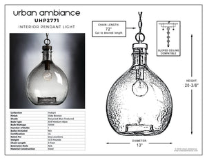 Urban Ambiance - Pendant Light - UHP2771 Modern Farmhouse Pendant, 20 - 3/8