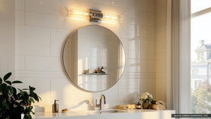 Urban Ambiance - Bath Light - UHP4052 Cosmopolitan Bath Light 5''H x 20.375''W, Polished Chrome Finish, Tustin Collection -