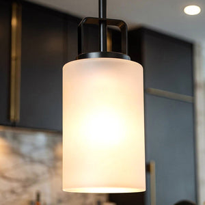 Urban Ambiance - Pendant Light - UHP4111 Modern Pendant 11''H x 5''W, Midnight Black Finish, Broome Collection - 