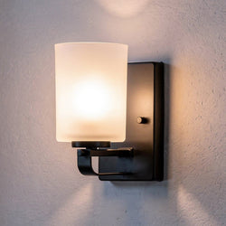 Urban Ambiance - Wall Sconce - UHP4112 Modern Wall Sconce 8''H x 4.5''W, Midnight Black Finish, Broome Collection - 