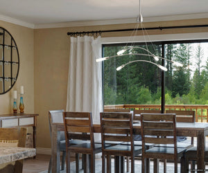 Urban Ambiance - Chandelier - UHP4410 Minimalist Indoor Chandelier, 22 - 3/4''H x 40