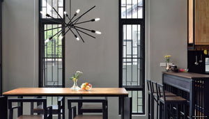 Urban Ambiance - Chandelier - UHP4420 Mid - Century Modern Indoor Chandelier, 19 - 5/8''H x 42 - 3/8