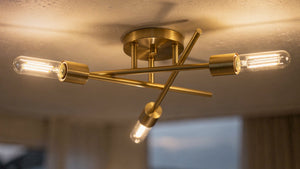 Urban Ambiance - Ceiling Light - UHP4421 Mid-Century Modern Indoor Ceiling Light, 5-1/8''H x 18