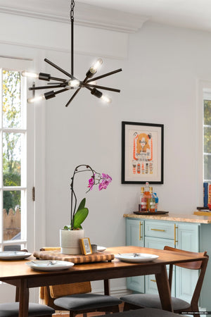 Urban Ambiance - Chandelier - UHP4426 Mid - Century Modern Indoor Chandelier, 10 - 1/2''H x 22 - 9/165