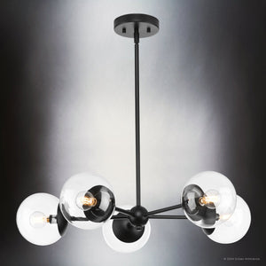 Urban Ambiance - Chandelier - UHP4449 Minimalist Indoor Chandelier, 5 - 7/8''H x 28