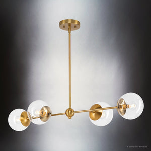Urban Ambiance - Chandelier - UHP4451 Minimalist Indoor Chandelier, 5 - 7/8''H x 14 - 3/4
