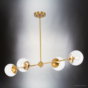 Urban Ambiance - Chandelier - UHP4451 Minimalist Indoor Chandelier, 5 - 7/8''H x 14 - 3/4