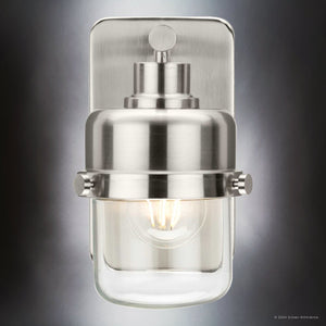 Urban Ambiance - Bath Light - UHP4470 Industrial Indoor Bath Light, 8 - 5/8''H x 6 - 3/8