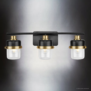 Urban Ambiance - Bath Light - UHP4475 Industrial Indoor Bath Light, 8 - 3/8''H x 6 - 3/8