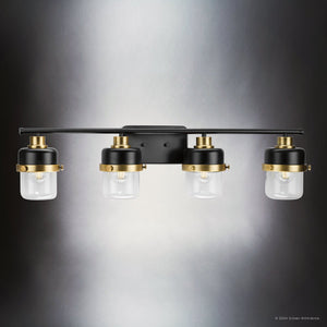 Urban Ambiance - Bath Light - UHP4477 Industrial Indoor Bath Light, 8 - 3/8''H x 6 - 3/8