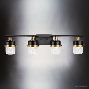 Urban Ambiance - Bath Light - UHP4477 Industrial Indoor Bath Light, 8 - 3/8''H x 6 - 3/8