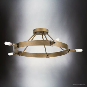 Urban Ambiance - Ceiling Light - UHP4481 Modern Farmhouse Indoor Ceiling Light, 7 - 1/2''H x 22 - 1/2