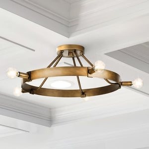 Urban Ambiance - Ceiling Light - UHP4481 Modern Farmhouse Indoor Ceiling Light, 7 - 1/2''H x 22 - 1/2