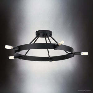 Urban Ambiance - Ceiling Light - UHP4482 Modern Farmhouse Indoor Ceiling Light, 7 - 1/2''H x 22 - 1/2