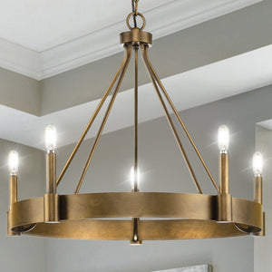 Urban Ambiance - Chandelier - UHP4483 Modern Farmhouse Indoor Chandelier, 21''H x 26