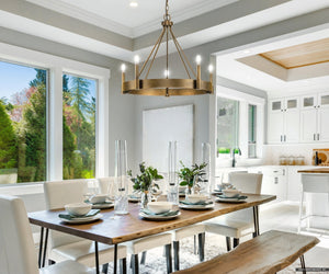 Urban Ambiance - Chandelier - UHP4483 Modern Farmhouse Indoor Chandelier, 21''H x 26