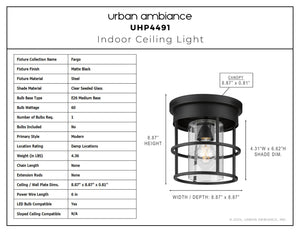 Urban Ambiance - Ceiling Light - UHP4491 Modern Indoor Ceiling Light, 8 - 7/8''H x 8 - 7/8
