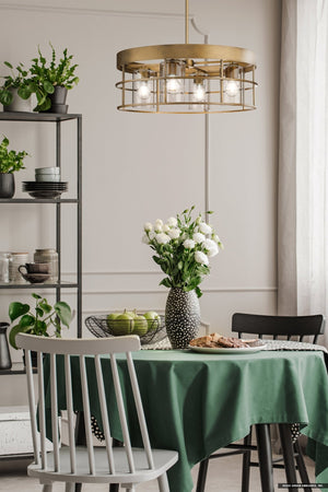 Urban Ambiance - Chandelier - UHP4492 Modern Indoor Chandelier, 9''H x 23 - 3/4