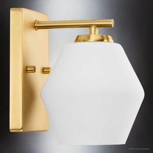 Urban Ambiance - Bath Light - UHP4511 Mid Century Modern Indoor Bath Light, 8''H x 7