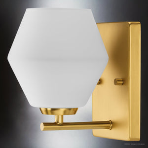 Urban Ambiance - Bath Light - UHP4511 Mid Century Modern Indoor Bath Light, 8''H x 7