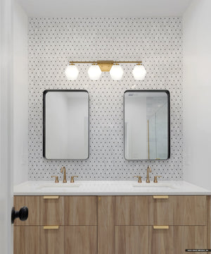 Urban Ambiance - Bath Light - UHP4520 Mid Century Modern Indoor Bath Light, 7 - 1/2''H x 7
