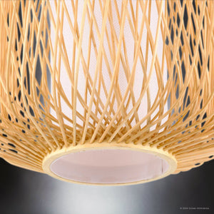 Urban Ambiance - Pendant - UHP4530 Natural Indoor Pendant, 14''H x 10
