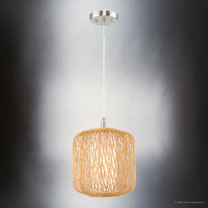 Urban Ambiance - Pendant - UHP4530 Natural Indoor Pendant, 14''H x 10