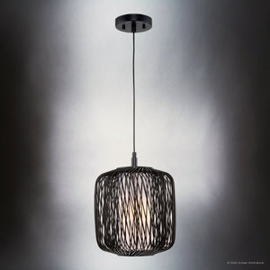 Urban Ambiance - Pendant - UHP4531 Natural Indoor Pendant, 14''H x 10