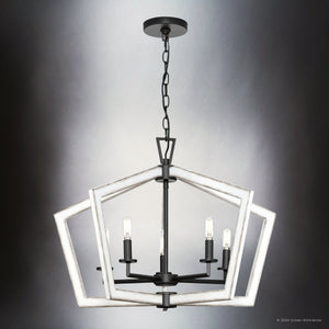 Urban Ambiance - Chandelier - UHP4563 Modern Indoor Chandelier, 19 - 1/4''H x 28