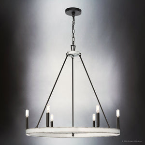Urban Ambiance - Chandelier - UHP4565 Modern Indoor Chandelier, 28 - 1/4''H x 30