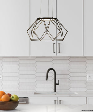 Urban Ambiance - Pendant - UHP4581 Minimalist Indoor Pendant, 9 - 5/16''H x 17 - 15/16