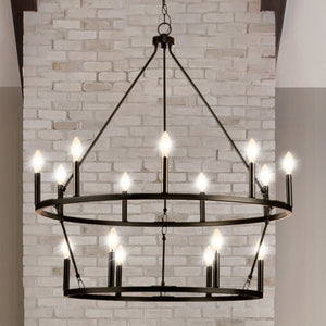 Urban Ambiance - Chandelier - UHP4590 Modern Farmhouse Indoor Chandelier, 38 - 3/8''H x 35 - 1/2