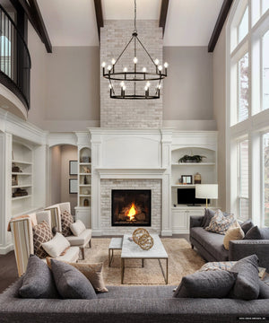 Urban Ambiance - Chandelier - UHP4590 Modern Farmhouse Indoor Chandelier, 38 - 3/8''H x 35 - 1/2