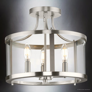Urban Ambiance - Ceiling Light - UHP4591 Modern Farmhouse Indoor Ceiling Light, 12 - 1/8''H x 13