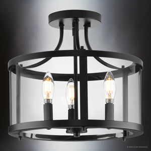 Urban Ambiance - Ceiling Light - UHP4593 Modern Farmhouse Indoor Ceiling Light, 12 - 1/8''H x 13