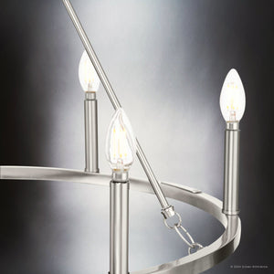 Urban Ambiance - Chandelier - UHP4600 Modern Farmhouse Indoor Chandelier, 24 - 7/8''H x 27 - 5/8