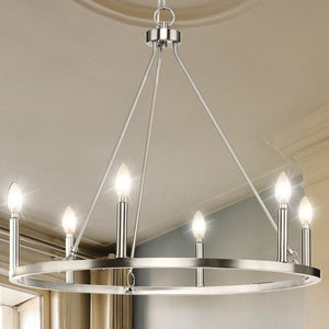 Urban Ambiance - Chandelier - UHP4600 Modern Farmhouse Indoor Chandelier, 24 - 7/8''H x 27 - 5/8