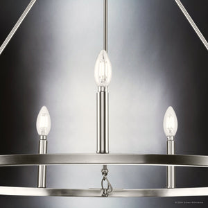 Urban Ambiance - Chandelier - UHP4603 Modern Farmhouse Indoor Chandelier, 26 - 1/2''H x 35 - 1/2