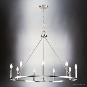 Urban Ambiance - Chandelier - UHP4603 Modern Farmhouse Indoor Chandelier, 26 - 1/2''H x 35 - 1/2