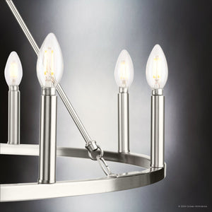 Urban Ambiance - Chandelier - UHP4603 Modern Farmhouse Indoor Chandelier, 26 - 1/2''H x 35 - 1/2