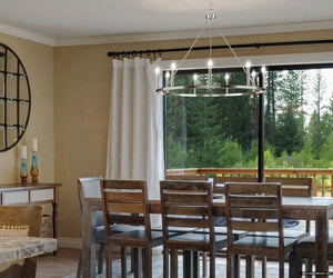 Urban Ambiance - Chandelier - UHP4603 Modern Farmhouse Indoor Chandelier, 26 - 1/2''H x 35 - 1/2