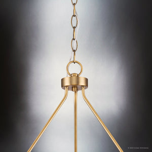 Urban Ambiance - Chandelier - UHP4604 Modern Farmhouse Indoor Chandelier, 26 - 1/2''H x 35 - 1/2