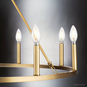 Urban Ambiance - Chandelier - UHP4604 Modern Farmhouse Indoor Chandelier, 26 - 1/2''H x 35 - 1/2