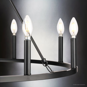 Urban Ambiance - Chandelier - UHP4605 Modern Farmhouse Indoor Chandelier, 26 - 1/2''H x 35 - 1/2