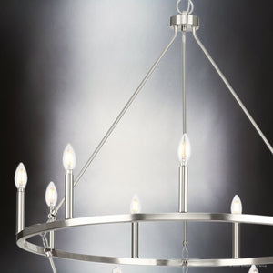 Urban Ambiance - Chandelier - UHP4606 Modern Farmhouse Indoor Chandelier, 38 - 3/8''H x 35 - 1/2