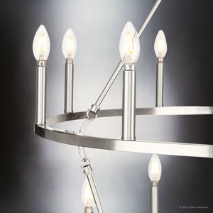 Urban Ambiance - Chandelier - UHP4606 Modern Farmhouse Indoor Chandelier, 38 - 3/8''H x 35 - 1/2