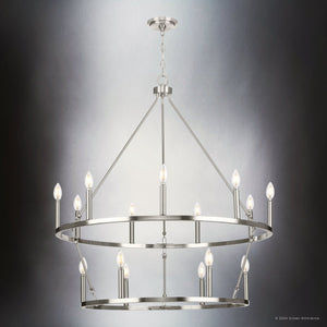 Urban Ambiance - Chandelier - UHP4606 Modern Farmhouse Indoor Chandelier, 38 - 3/8''H x 35 - 1/2