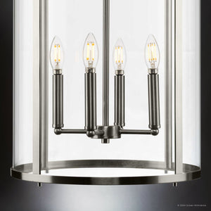 Urban Ambiance - Chandelier - UHP4611 Modern Farmhouse Indoor Chandelier, 30 - 5/8''H x 15