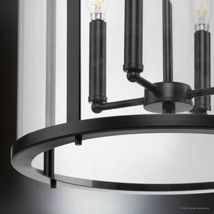 Urban Ambiance - Chandelier - UHP4613 Modern Farmhouse Indoor Chandelier, 30 - 5/8''H x 15